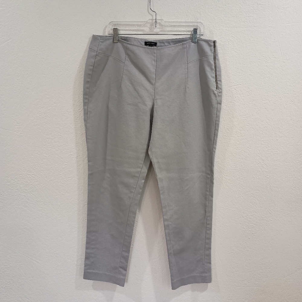 Saks Fifth Avenue Gray Side Zip Pants